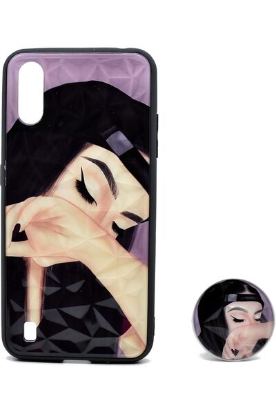 Generic غطاء أنيق بنمط صور فتاة متبلورة لهاتف سامسونج جالاكسي A01 (شكل 10)