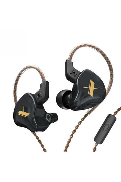 KZ Ενδώτια ακουστικά EDX 1 DD 3,5 χιλ. Δυναμικό μικρόφωνο Hi-Fi με ακύρωση θο...