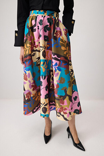 Touché Privé PATTERNED SATIN SKIRT