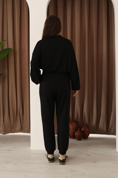 Nazline Women's Sweatshirt Sweatpants 2-Piece Top and Bottom Set