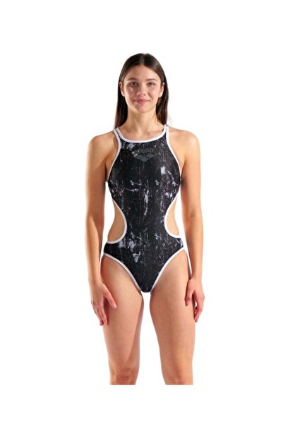 ARENA Women's One Lacquer One Piece Multi Black-White