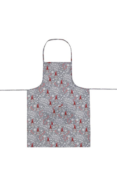 Blusmart Gray kitchen apron with Printed , cotton
