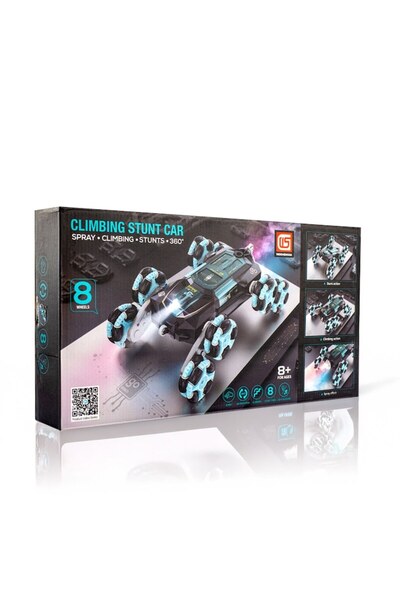 AMTSTORELINE RC car with remote control and gesture control (watch type), with 8 stunt wheels, 36 rotation