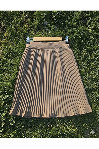 ÇELEBİ STYLE Vizyon Women's Elastic Pleated Mini Skirt Innerwear Pleated