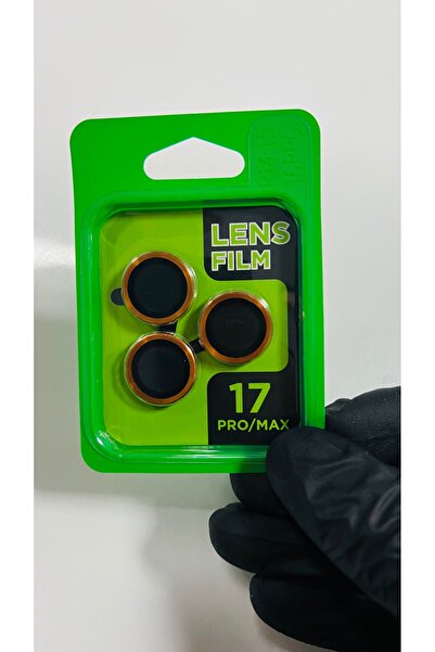 Lens Piyasa Apple İphone 17 pro max 3 adet Gerçek cam koruma safir koruma Koz...