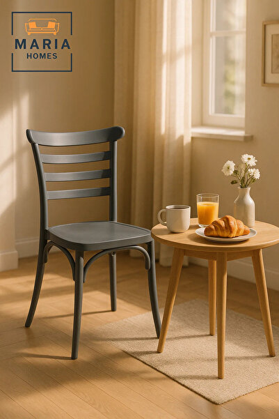 MARIA HOMES كرسي طعام حديث بدون مساند ذراعين قابل للتكديس للاستخدام الداخلي و...