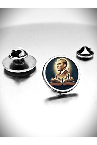 YÖRÜK TASARIM Öğretmenler Günü Özel Tasarım Atatürk Yaka Rozeti