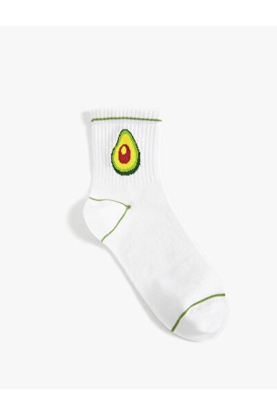 Koton Women's Avocado Patterned Socks (Aw 25)