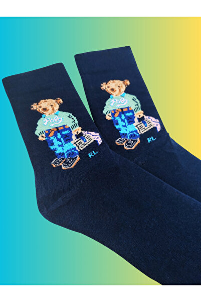 Shuttle Park Special Series Happy Colorful Bear Teddy Socks Fun Comfortable Stylish Design Style Socks