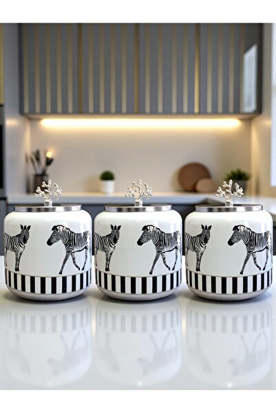 ferayhome Büyük Boy Kahve Köşesi Seti Oval Baharatlık 1400 ml (Çay,Kahve,Şeke...