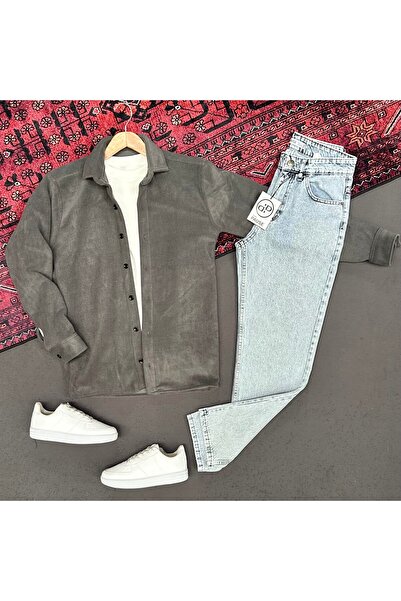 THEGENTMAN Fleece Shirt Men