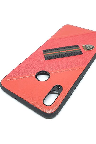 Other Huawei P Smart 2019 Leather Cover With holder - Red