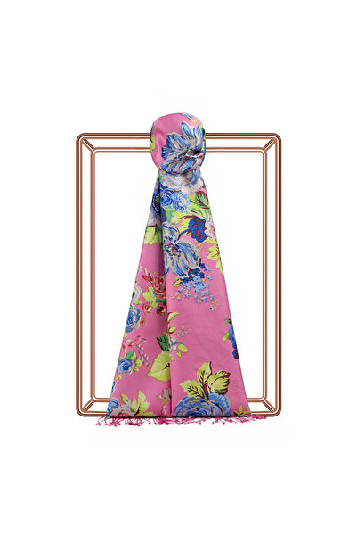 ipekevi Şal de mătase roz CANDY 2679