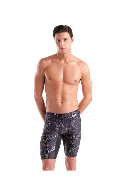 ARENA Men's Fireflow Swim Jammer Black-Team Black