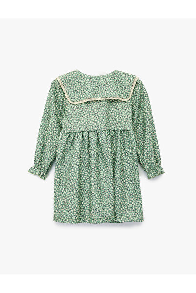 Koton στρογγυλός γιακάς Φόρεμα με μακριά μανίκια με λουλούδια