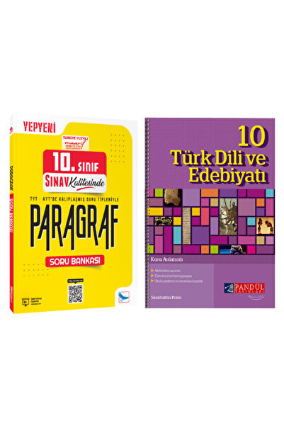 Sınav Yayınları 10. Sınıf Paragraf Soru Bankası+ Pandül Türk Dili ve Edebiyat...