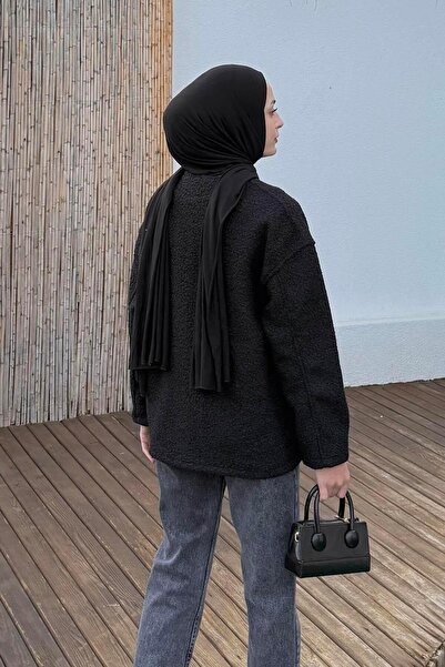 lamelif Teddy Jacket Black