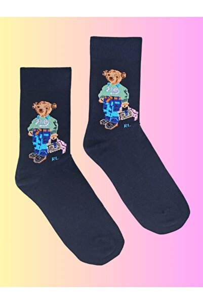 Shuttle Park Special Series Happy Colorful Bear Teddy Socks Fun Comfortable Stylish Design Style Socks