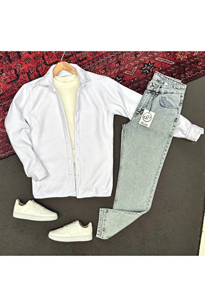 THEGENTMAN Fleece Shirt Men