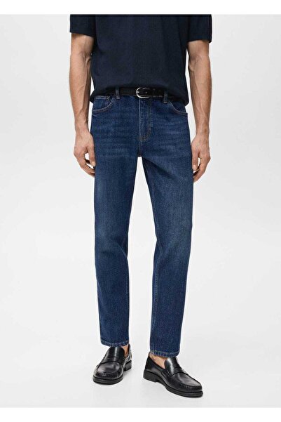 MANGO Man Ben cropped tapered fit jean pantolon