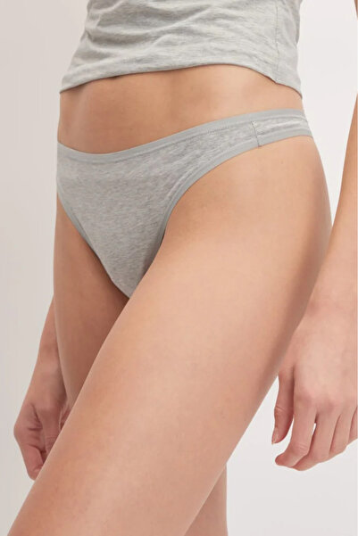 Yohannes Club Chiloți din bumbac basic Tanga, pachet de 4, Chiloti, 2 gri+2 bleumarin, eleganță minimă