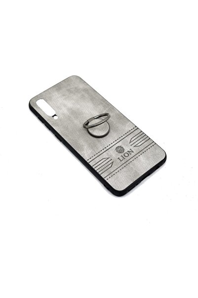 Generic Luxury Leather Back Cover With Holder For Samsung Galaxy A30s / A50s (Gray)