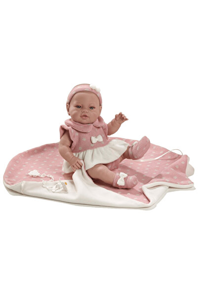 Berbesa Papusa Luna in rochita cu fundita, 42 cm,