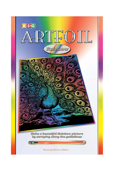 Sequin Art Artfoil creative set - Peacock, 20x26cm,