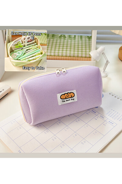 synshop Kawaii mekana ljubičasta Somot višeslojna velika kapacitivna pernica ...