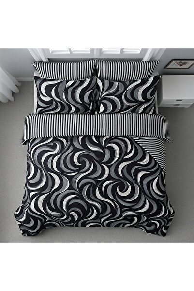 Casa Pucioasa Bed Linen, Fine Cotton 6 Pieces, - Normal Sheet - Double Bed