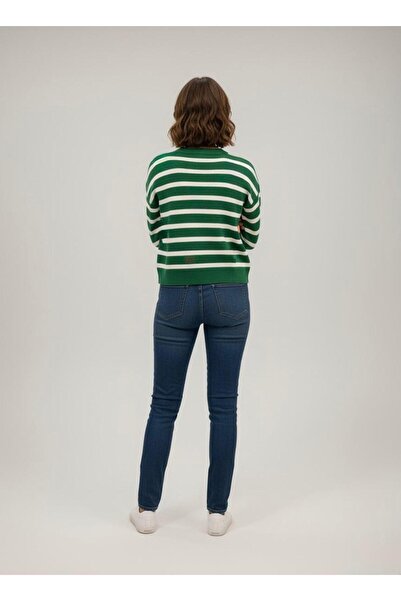 Cockatoo Blue Pink Heart Women's Knitwear Sweater