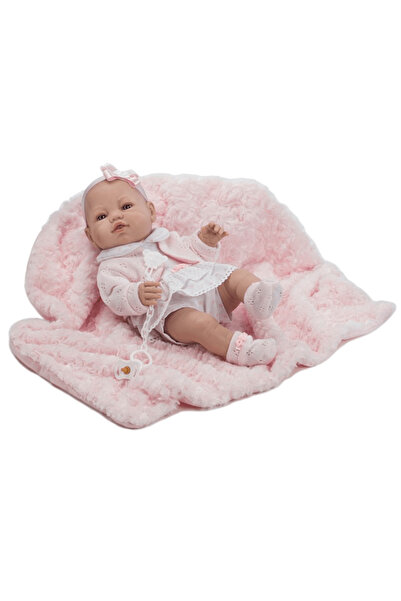 Berbesa Papusa Luna cu suzeta si paturica , 42 cm,