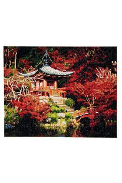 Craft Buddy Creative crystal painting set, Crystal Art Chinese House 40x50cm,