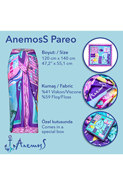 ANEMOSS Harmony Pareo Green 120*140 cm