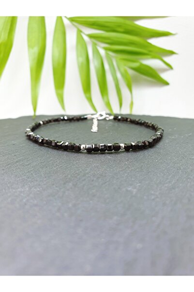 Abundo Bratara din spinel cuburi si argint 925, 17 cm