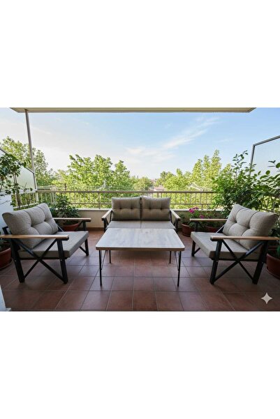 GÜL KONSEPT 2-1-1 SEHPALI (CAPPUCCİNO)BAHÇE VE BALKON TAKIMLARI