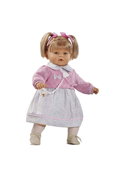 Berbesa Papusa interactiva Ines in rochita si bolero roz, 62 cm,