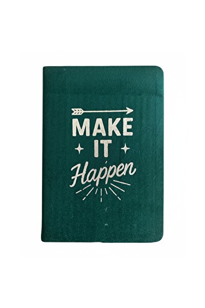 Cotomag Velvet Agenda 80 σελίδες πράσινο – Κάντε το να συμβεί – Δημιουργικό σημειωματάριο για σημειώσεις και σκέψεις