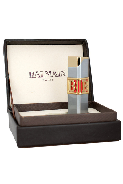 BALMAIN Luxury windproof piezoelectric lighter - modern design gold/silver