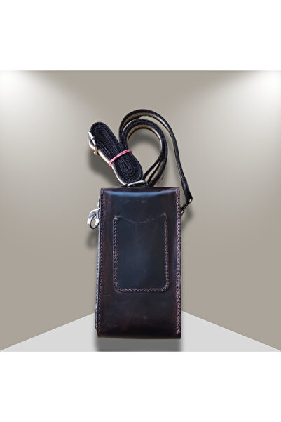 zenvita Handmade Genuine Leather Phone and Mini Crossbody Bag (9.5X17X5 cm)
