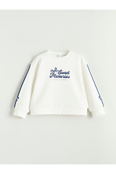 LC Waikiki Peak New Season Crew Neck Printed Girls' Sweatshirt and Leggings