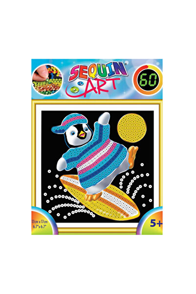 Sequin Art Creative Sequin Set 60 - Penguin, 17x17cm,