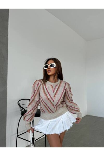 franky B سترة نسائية سميكة منقوشة فاخرة