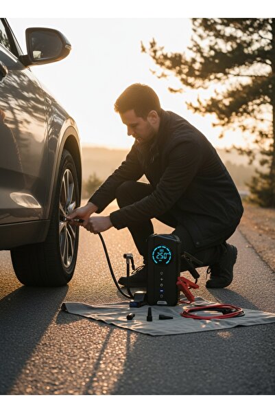 Denx Portable multi-purpose air blower with digital display and accessories