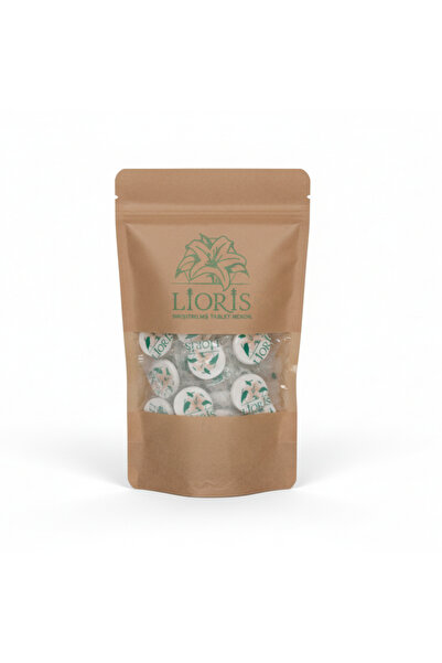LİORİS Sıkıştırılmış Alkolsüz Doğal Tablet Mendil - 100 Adet Tekli Ambalaj