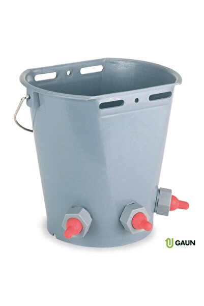 gaun Lamb feeding bucket with 3 teats, 8 L