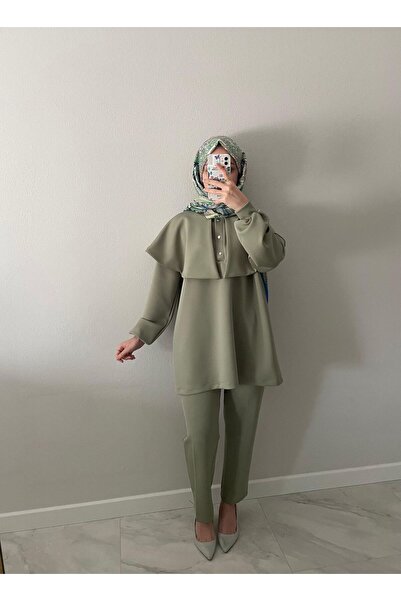 FZV BUTİK Pelerin Detaylı Scuba Takım