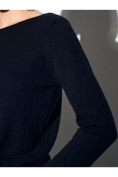 Dilvin 10846 Cashmere Boat Neck Sweater