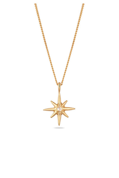 ELLI Necklace Necklace Women Star pendant Armouredchain Lab Grown Diamond Brilliant Cut White 925 Sterlin