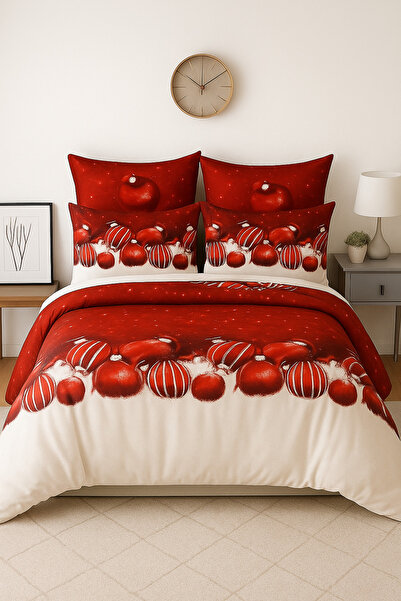 Casa Pucioasa Christmas Bed Linen - - Fine Cotton 6 pieces, Fitted Sheet